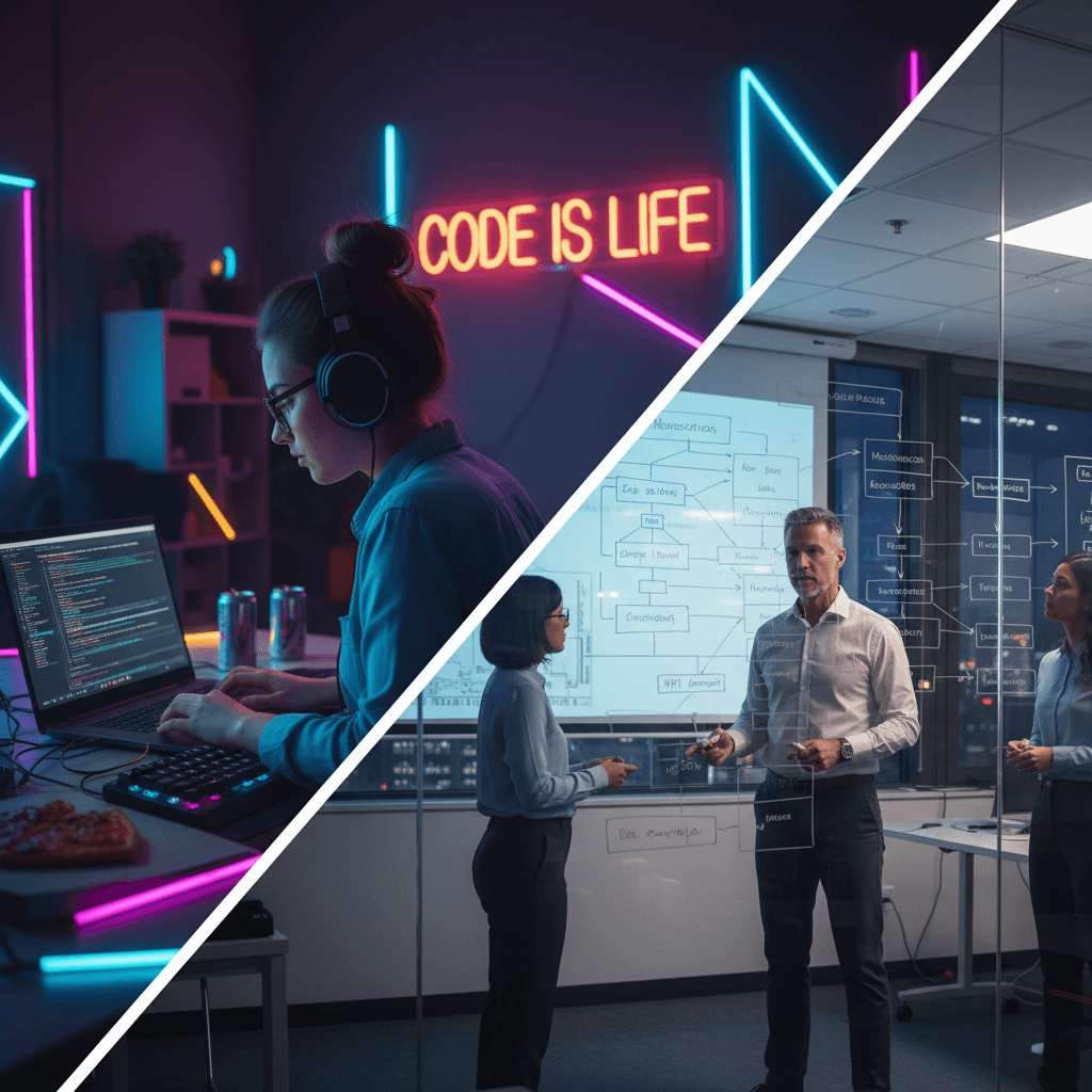 Imagen del artículo: Vibe Coding vs Desarrollo Escalable